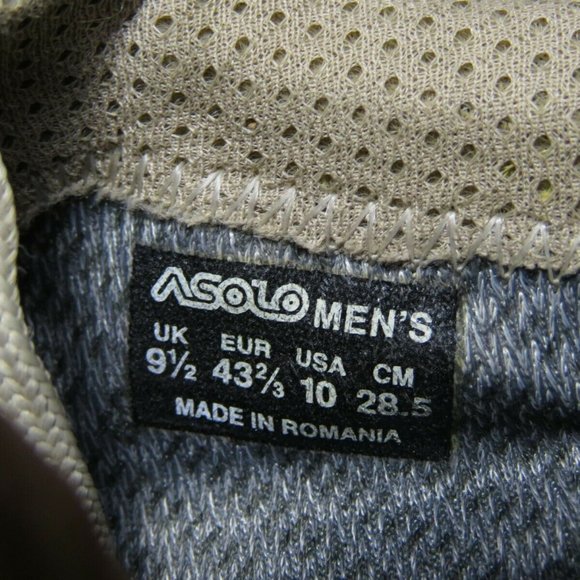 Asolo Mens Khaki Suede Trail Hiking Shoe Goretex - Picture 10 of 11
